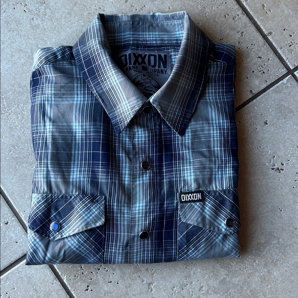 DIXXON FLANNEL CO Laredo / short sleeve bamboo pearl snap / men’s m - Picture 3 of 6
